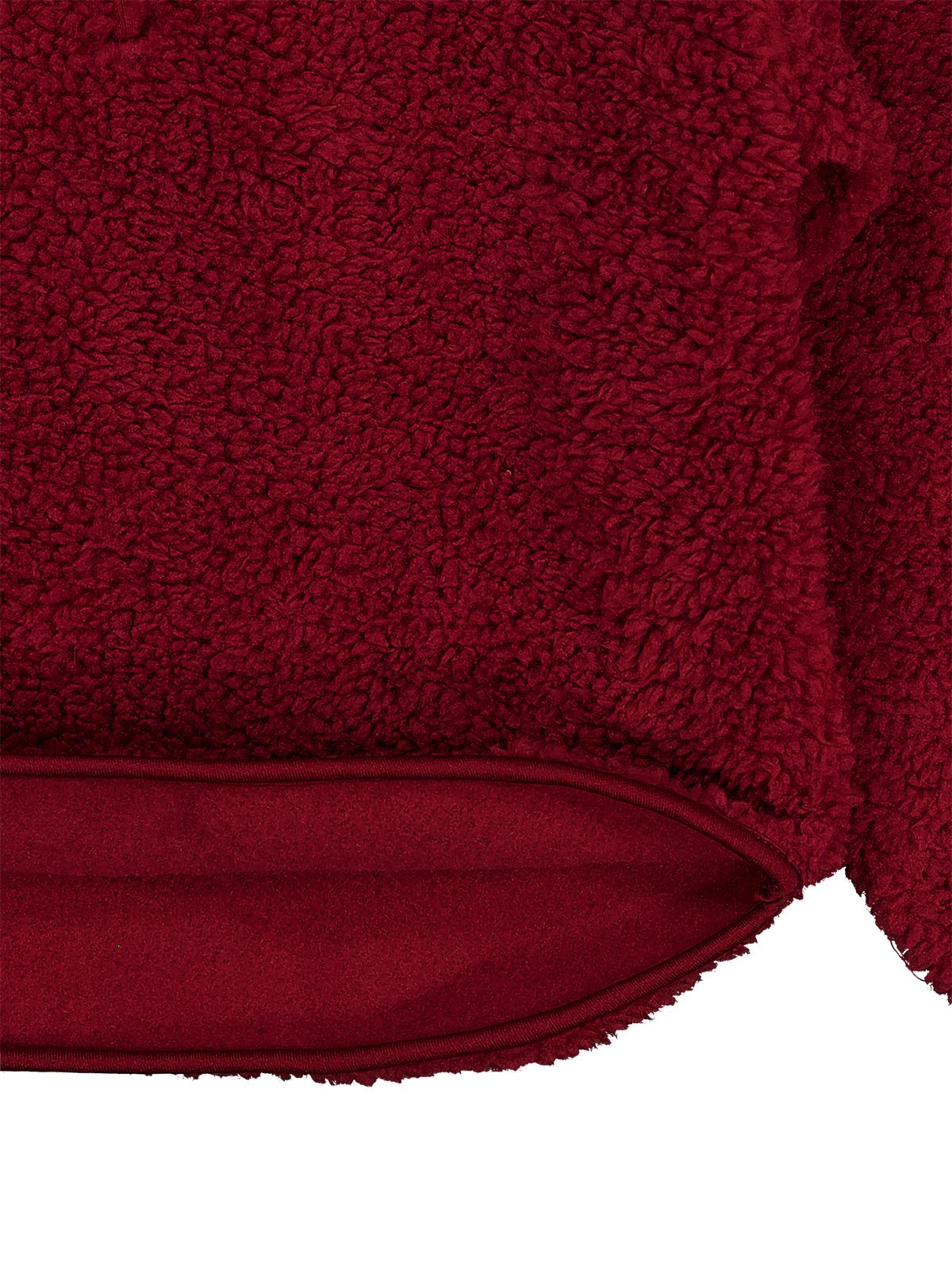 Civil Erkek Çocuk Biyeli Yarım Fermuarlı Sweatshirt | Velsoft | Okul Kreş ve Günlük Kullanım - Bordo