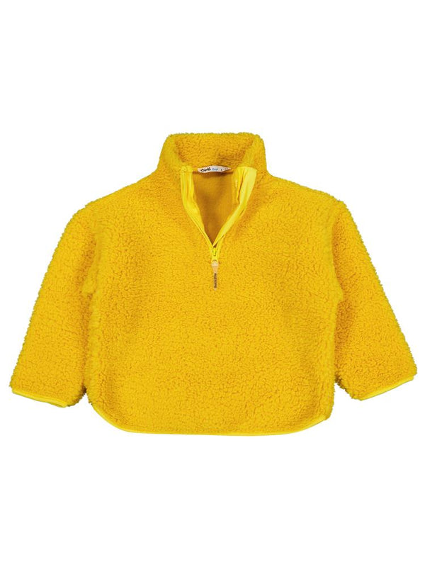 Civil Boys Biyeli Yarım Fermuarlı 2-5 Yaş Sweatshirt - Hardal