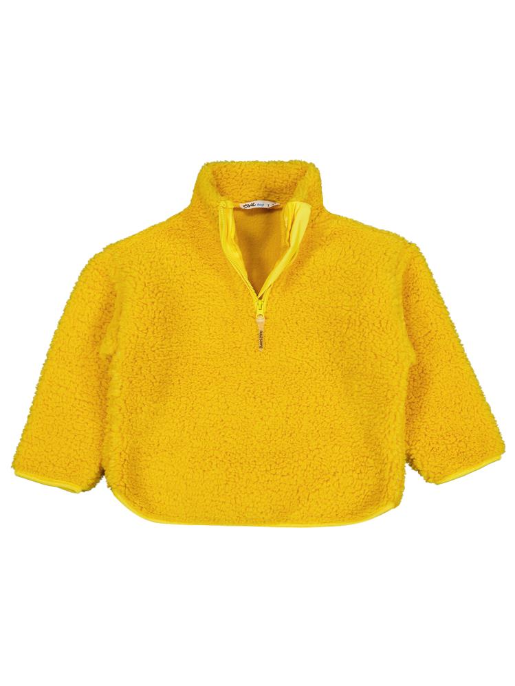 Civil Boys Biyeli Yarım Fermuarlı 2-5 Yaş Sweatshirt - Hardal