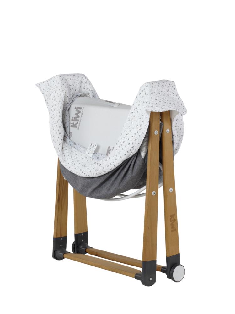 Kiwi Sleeper Portatif Anne Yanı Beşik - Gri