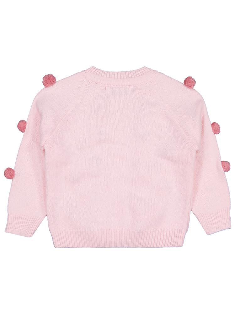Civil Girls Ponponlu 2-5 Yaş Hırka - Pembe
