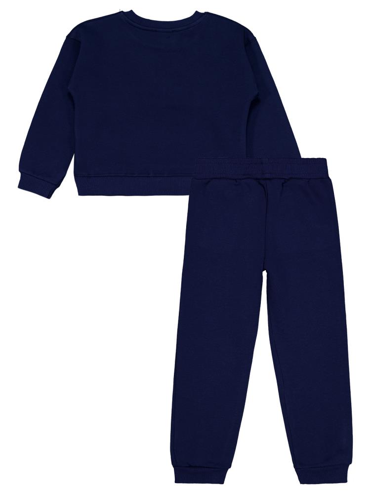 Civil Girls London Baskılı 6-9 Yaş Eşofman Takımı - Lacivert