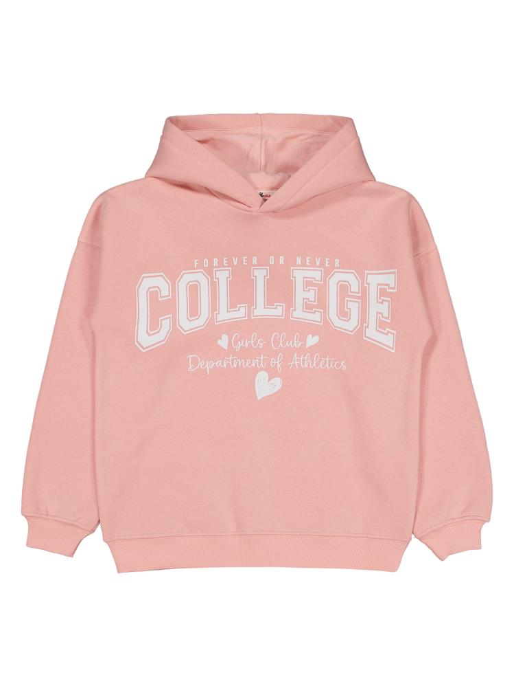 20252178 Civil Girls Collage Baskılı 10-13 Yaş Eşofman Takımı - Pembe