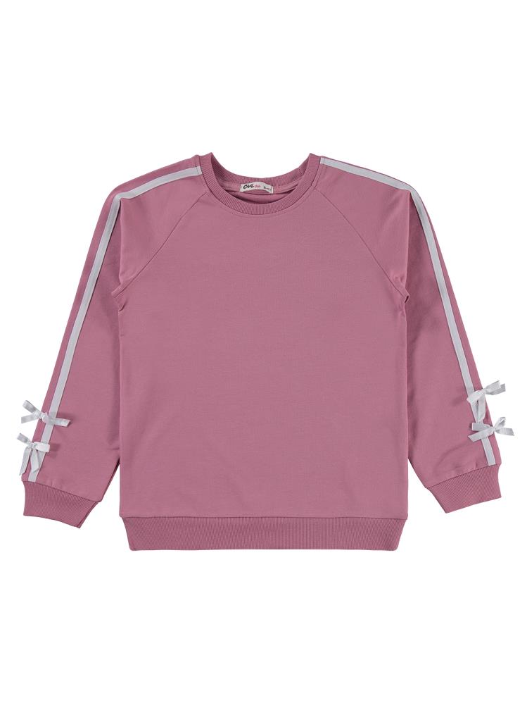 Civil Girls Şeritli Fiyonklu 10-13 Yaş Eşofman Takımı - Pembe