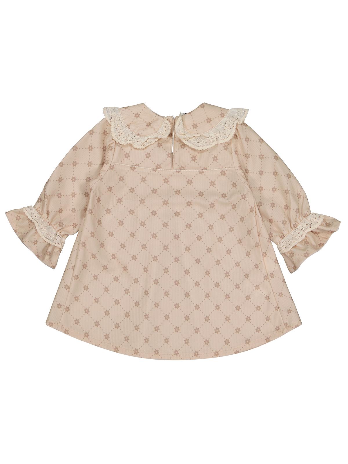 Civil Baby Bebe Yaka 6-18 Ay Elbise - Bej