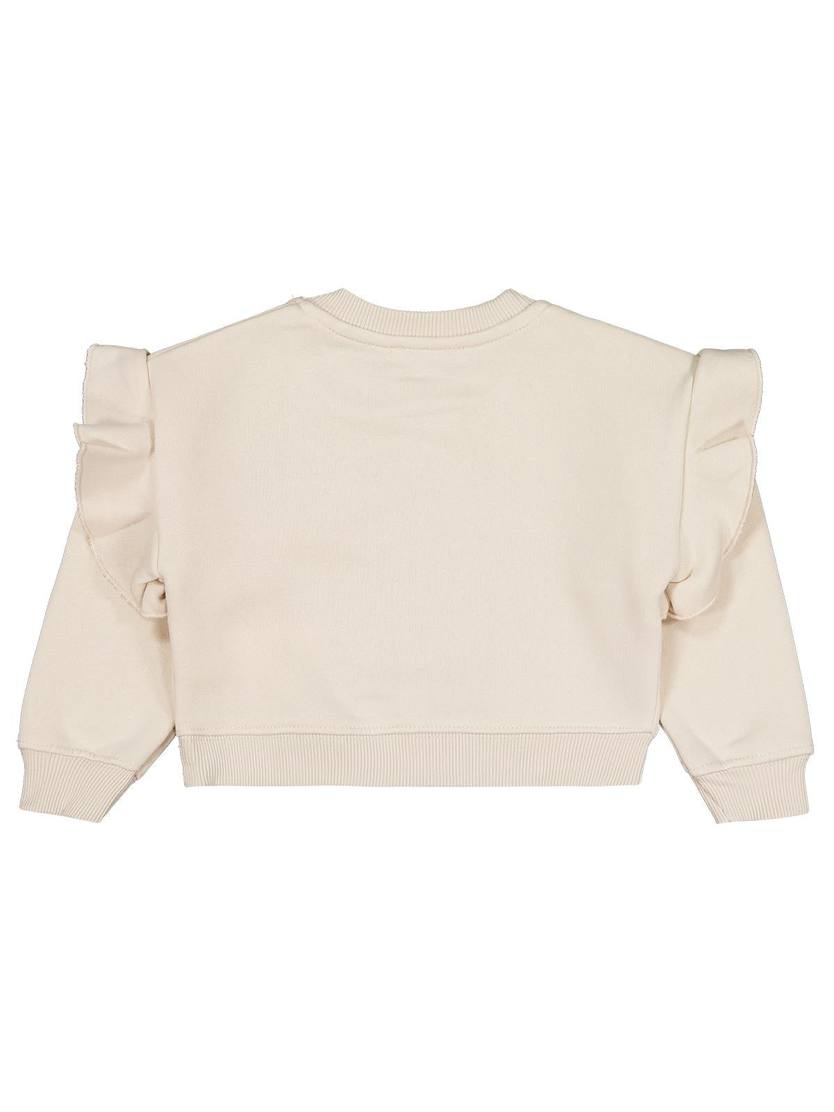 Civil Girls Kelebek Baskılı 2-5 Yaş Sweatshirt - Bej