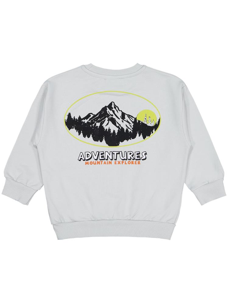Civil Boys Karyoka Dikişli 2-5 Yaş Sweatshirt - Gri