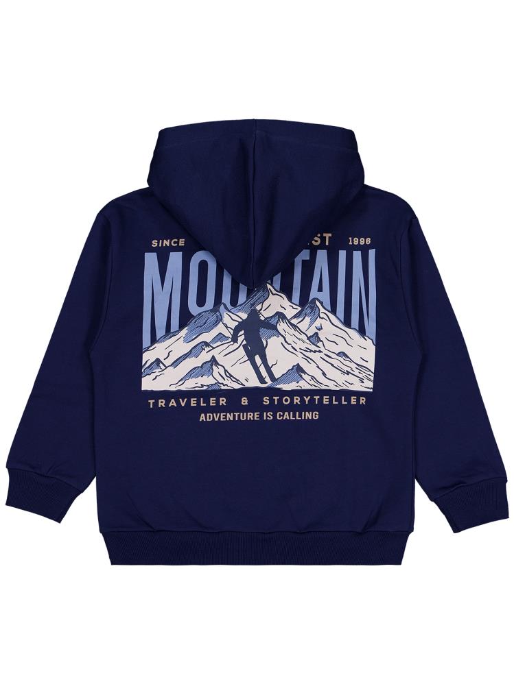 Civil Boys Mountaın Baskılı 6-9 Yaş Sweatshirt - Lacivert