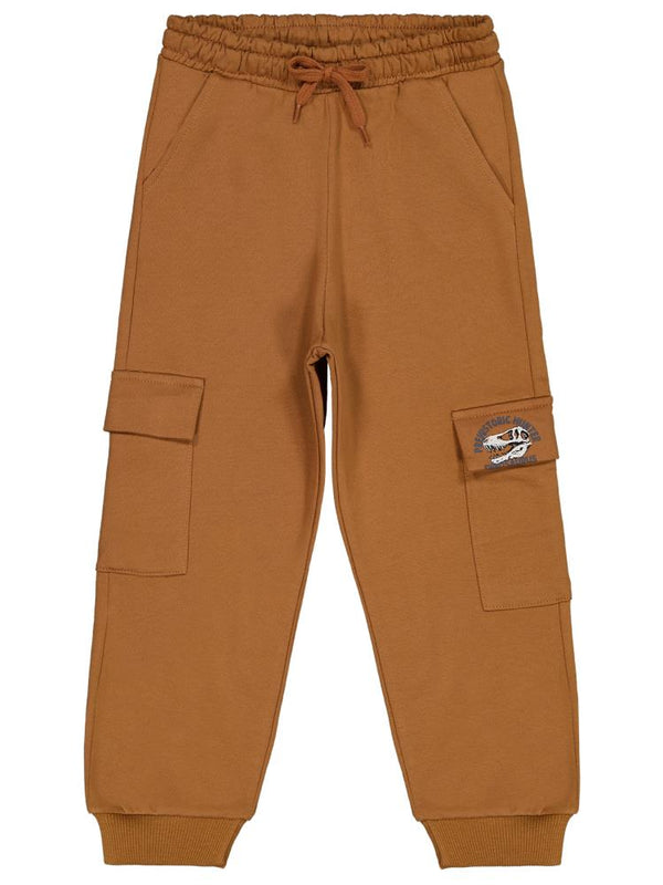 Civil Boys Cep Kapağı Prehıstorıc Baskılı 6-9 Yaş Eşofman Altı - Kahverengi