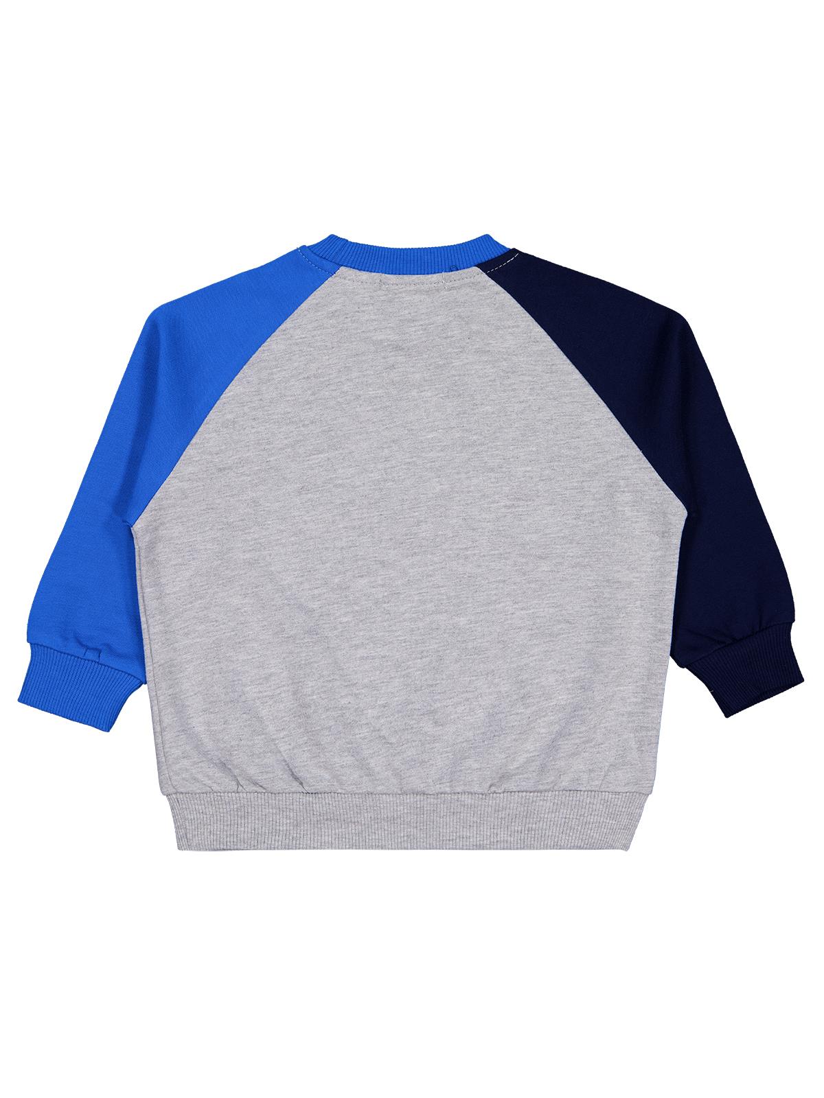 Civil Erkek Çocuk Astronot Baskılı Sweatshirt | 2 İp Uzun Kol | Okul Kreş ve Günlük Kullanım - Gri
