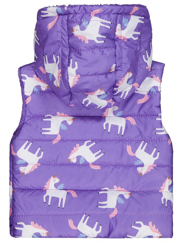 Civil Girls Unicorn Baskılı 2-5 Yaş Yelek - Lila