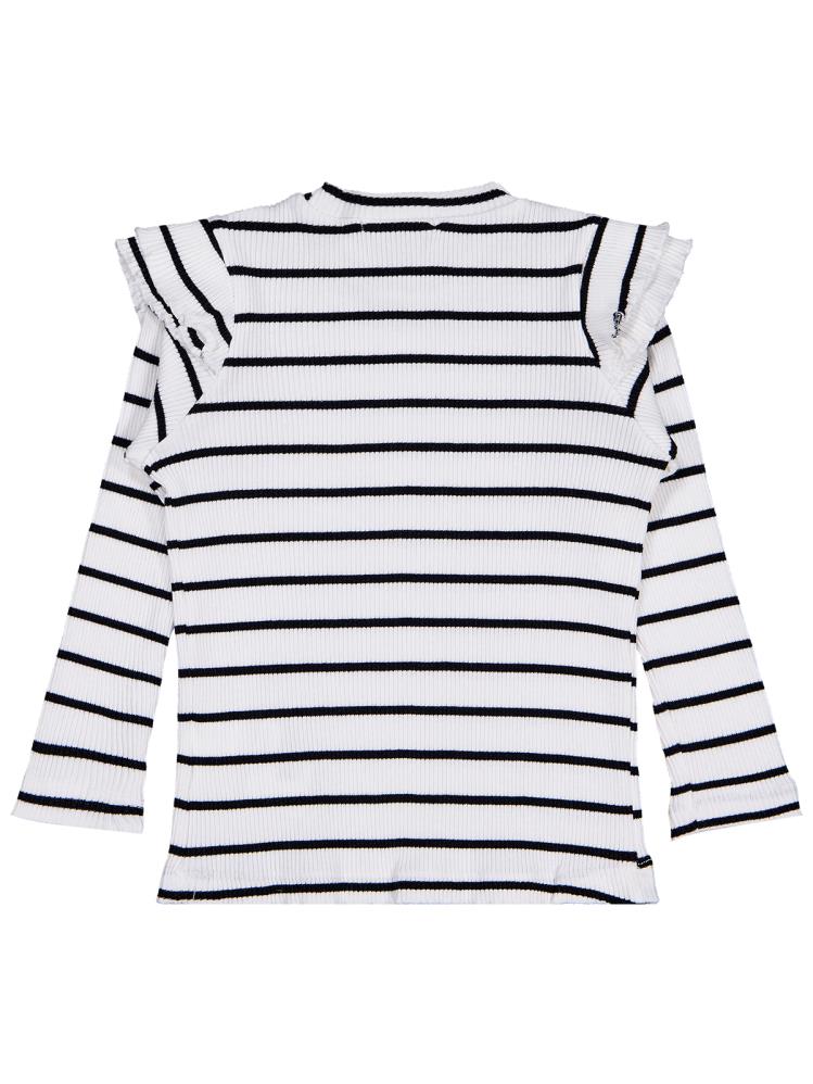 Civil Girls Kolu Fırfırlı 6-9 Yaş Sweatshirt - Ekru