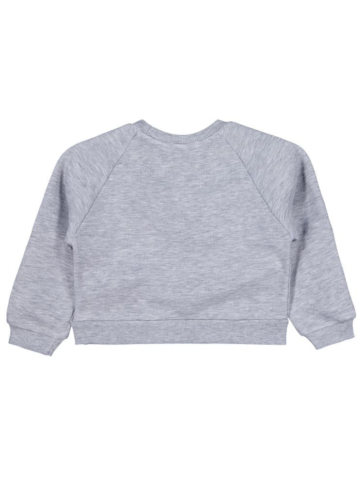Civil Girls Ponpon Aksesuarlı 2-5 Yaş Sweatshirt - Gri