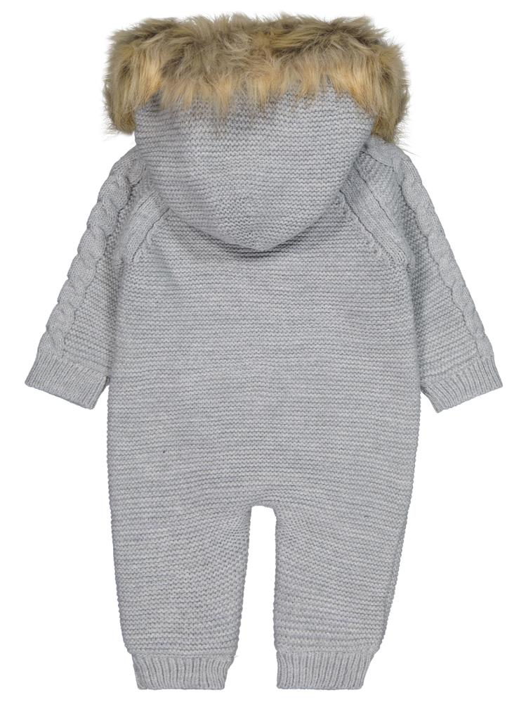 Beybek Kapşonlu 3-12 Ay Tulum - Gri