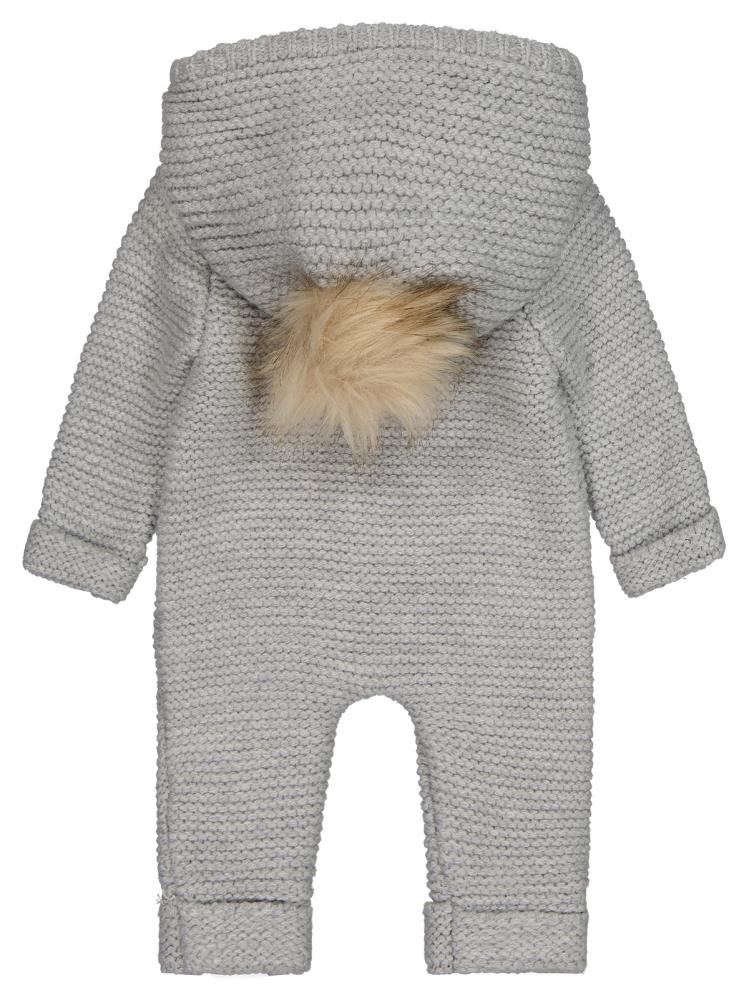 Beybek Kapşonlu 3-12 Ay Tulum - Gri