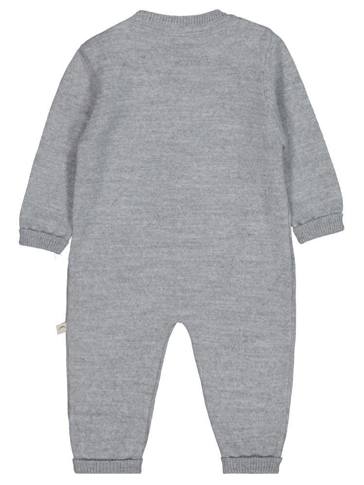 Beybek Düğmeli 3-12 Ay Tulum - Gri