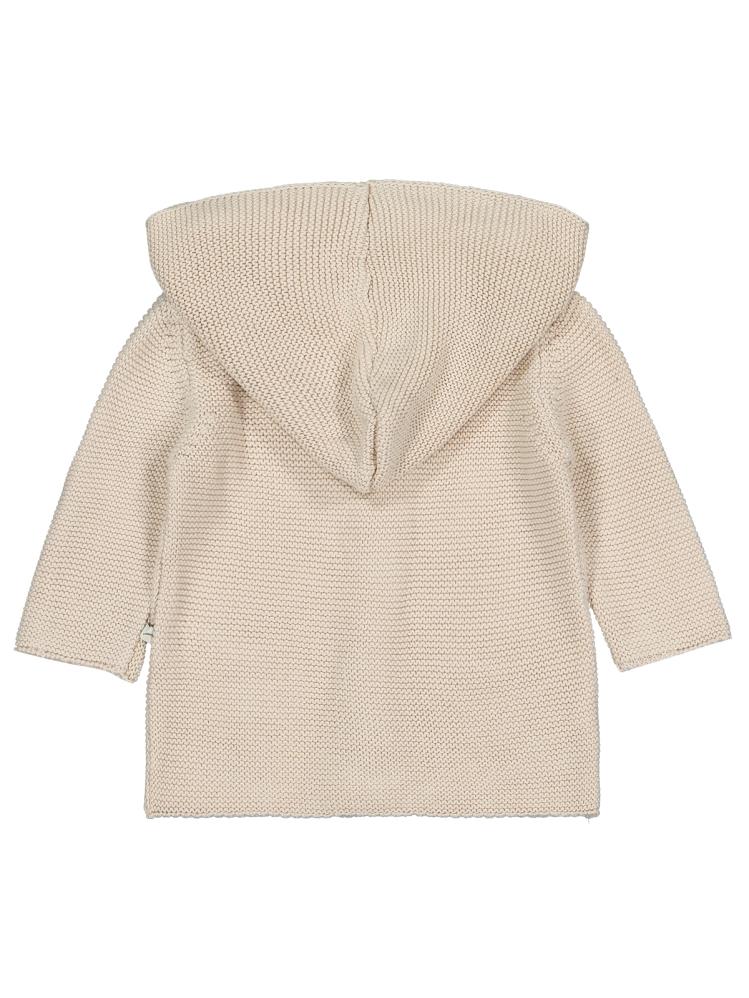 Beybek Kapşonlu Cepli 3-12 Ay Hırka - Bej