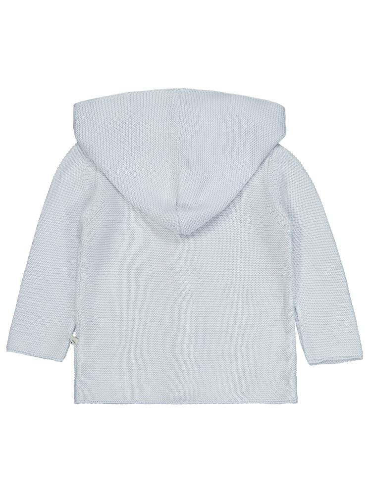 Beybek Kapşonlu Cepli 3-12 Ay Hırka - Mavi