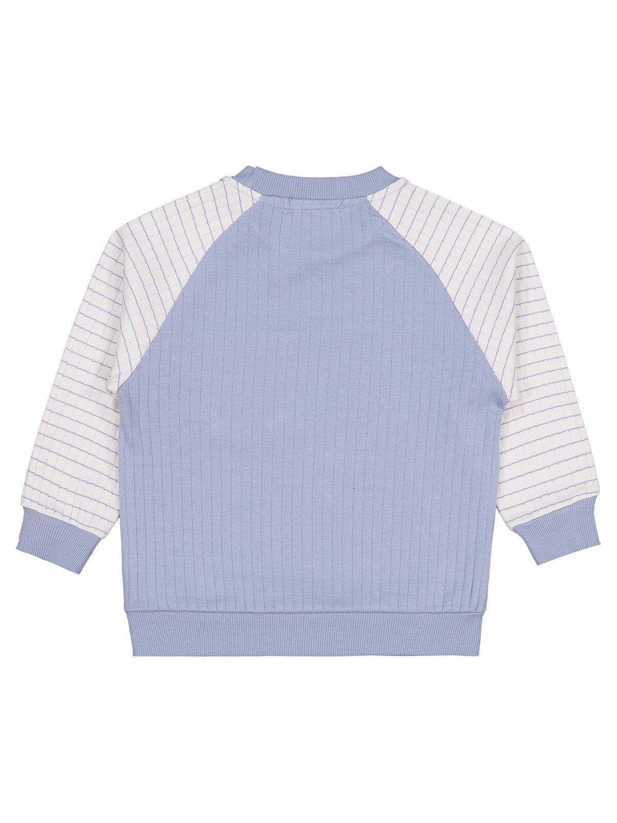 Civil Erkek Çocuk Cepli Sweatshirt | İnterlok Uzun Kol Bisiklet Yaka | Okul Kreş ve Günlük Kullanım - Mavi