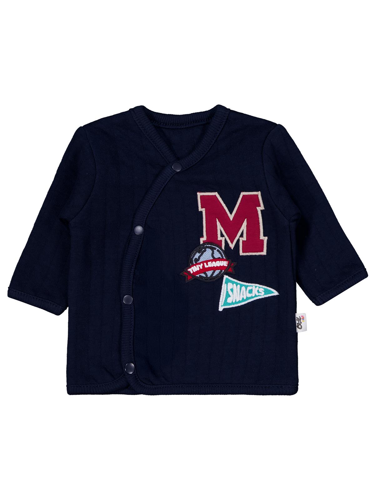 Civil Baby M Nakışlı 3lü 0-1 Ay Zıbın Takımları - Lacivert