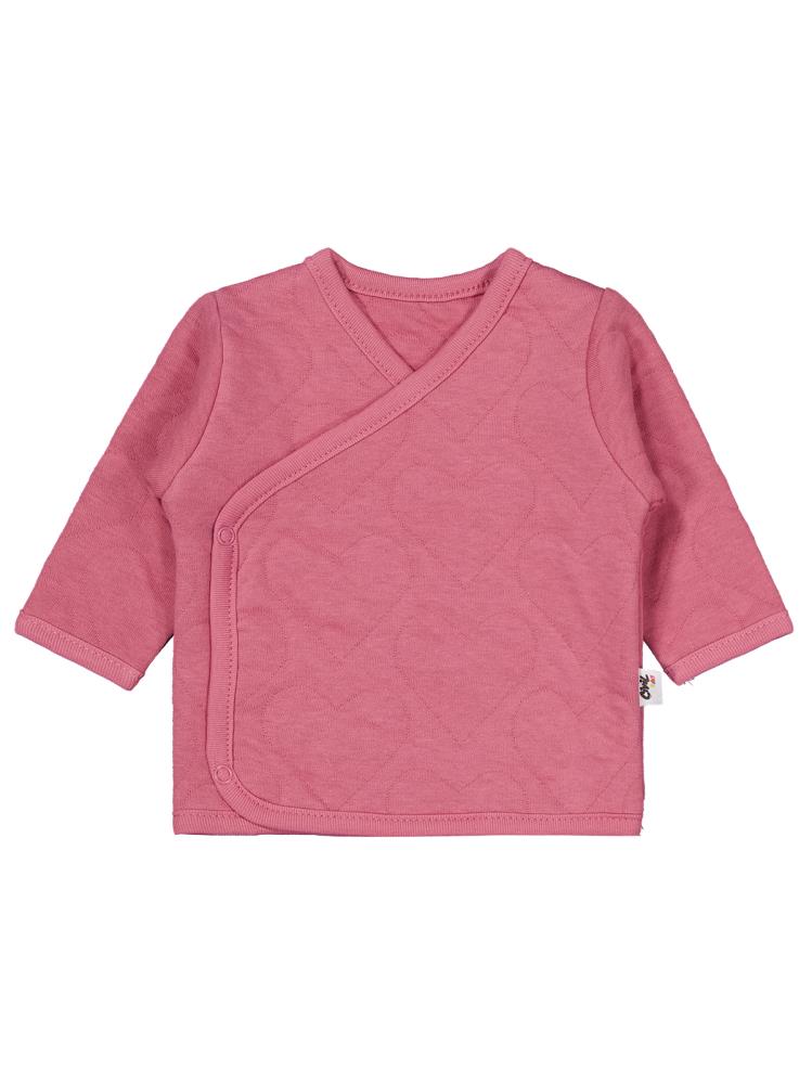 Civil Baby Kalp Desenli 3lü 0-1 Ay Zıbın Takımları - Pembe