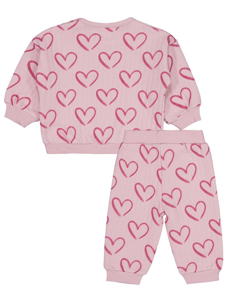 Civil Baby Kalp Empirme 6-18 Ay Takım - Pembe