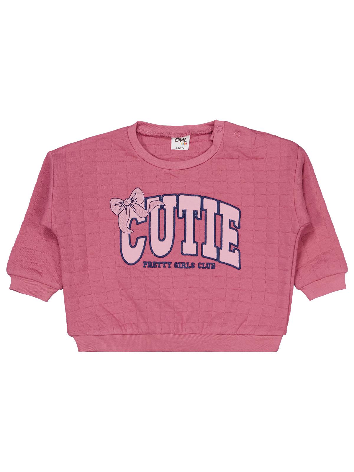 Civil Baby Cutıe Nakışlı 6-18 Ay Takım - Pembe