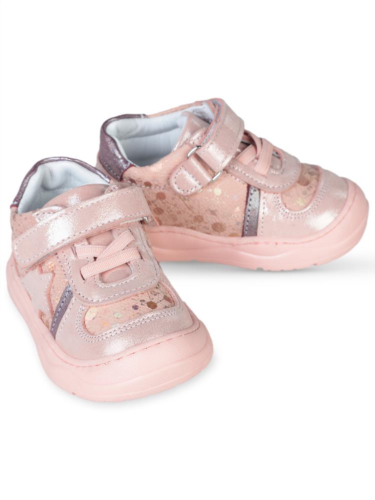 Civil Baby Cırtlı 18-21 Numara İlkadım Ayakkabı - Pudra