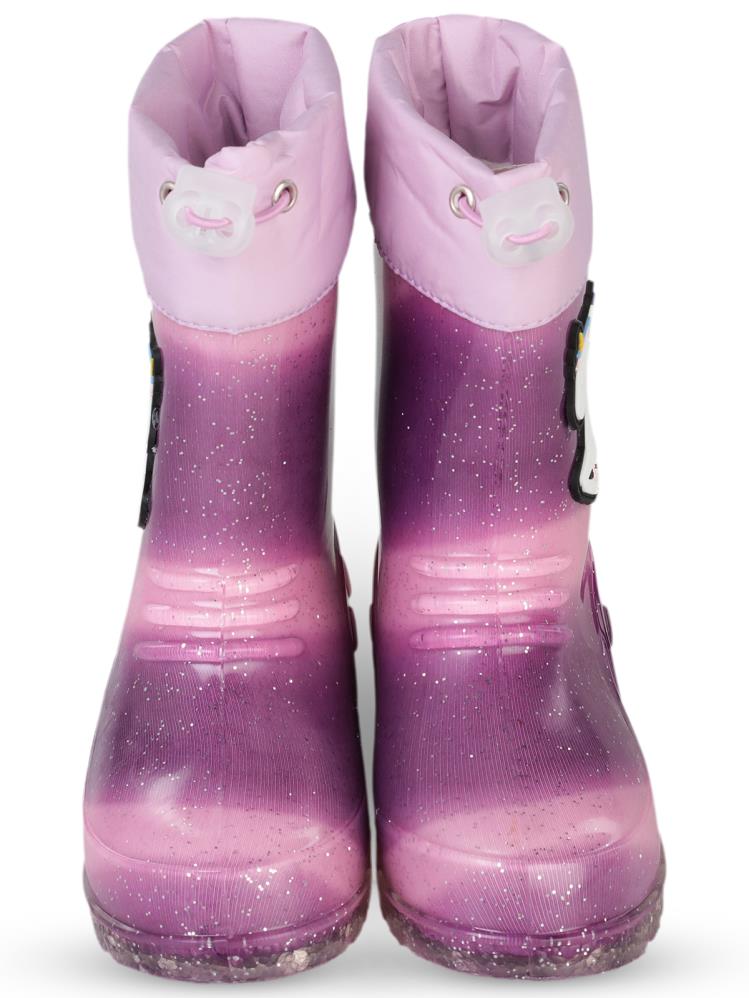 Civil Boots Simli Unicorn 22-28 Numara Yağmur Çizmesi - Lila