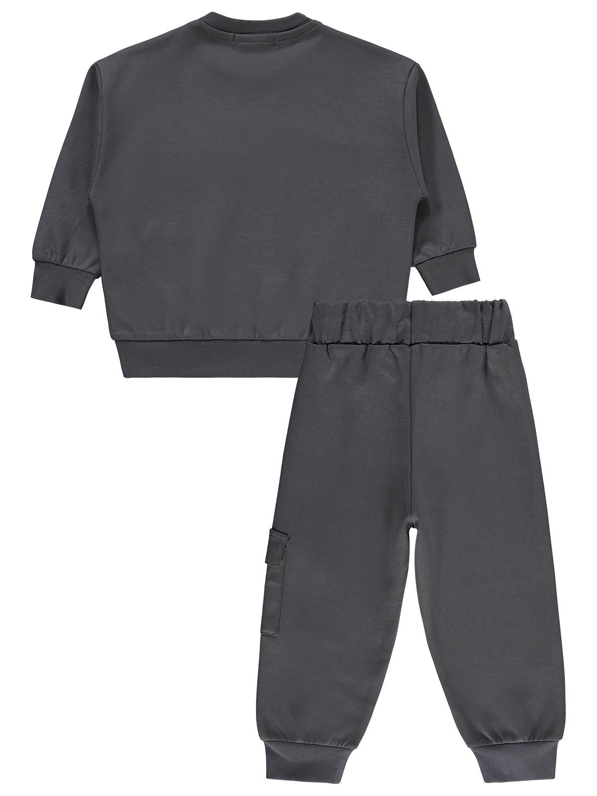 Civil Boys Kargo Cepli 2-5 Yaş Eşofman Takımı - Gri