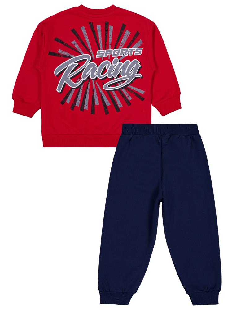 Civil Boys Racing Baskılı 2-5 Yaş Eşofman Takımı - Kırmızı