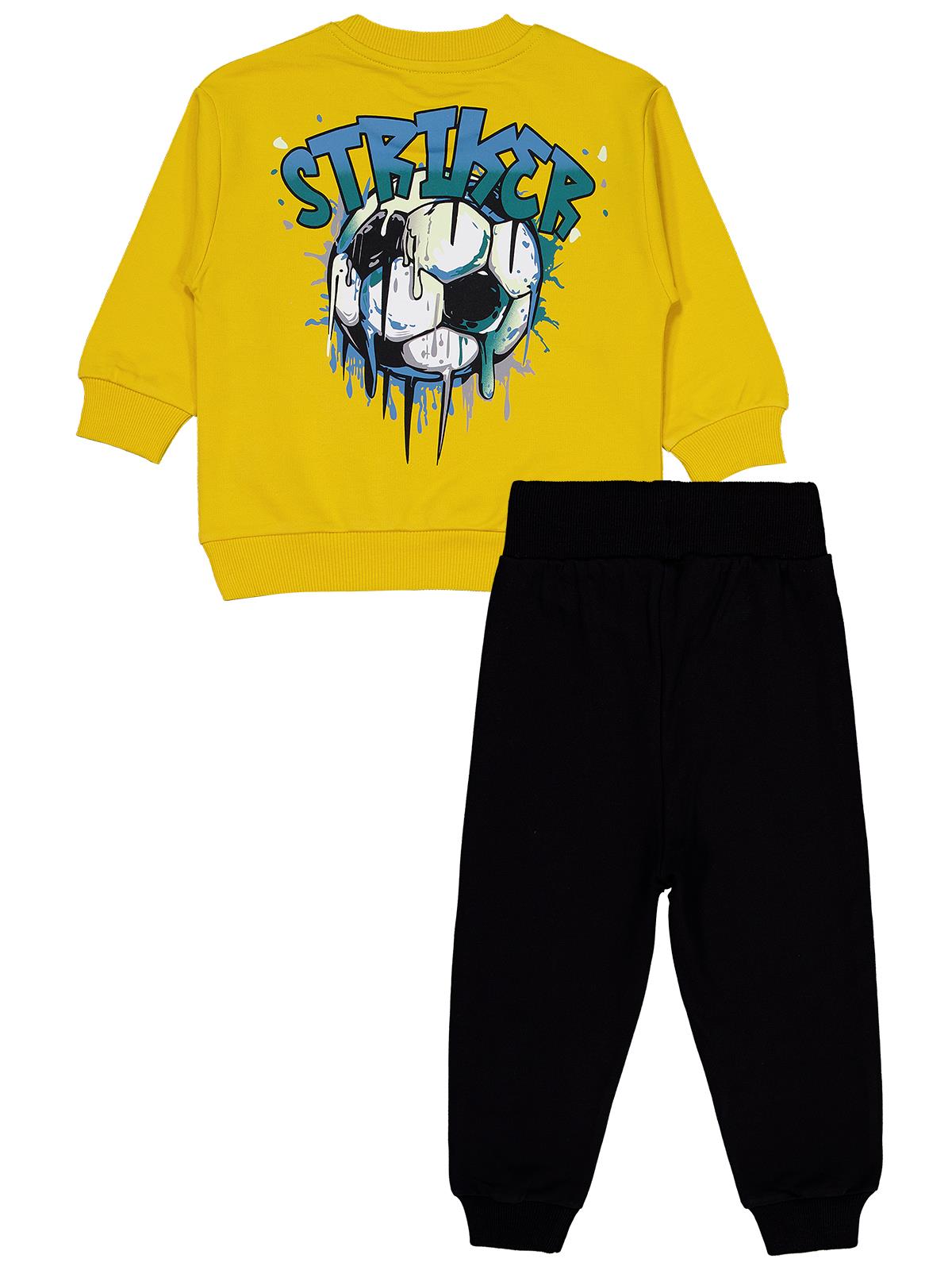 Civil Boys Strıker Baskılı 2-5 Yaş Eşofman Takımı - Sarı