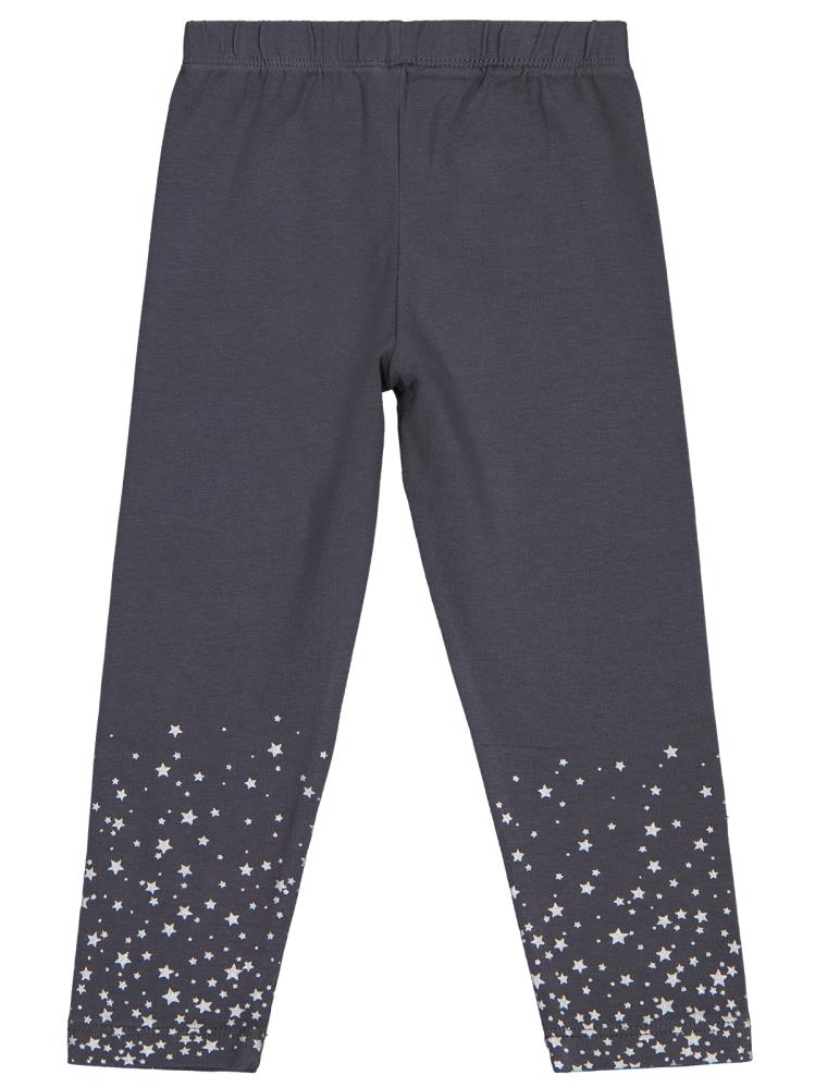 Civil Girls Yıldız Baskılı 2-5 Yaş Tayt - Gri