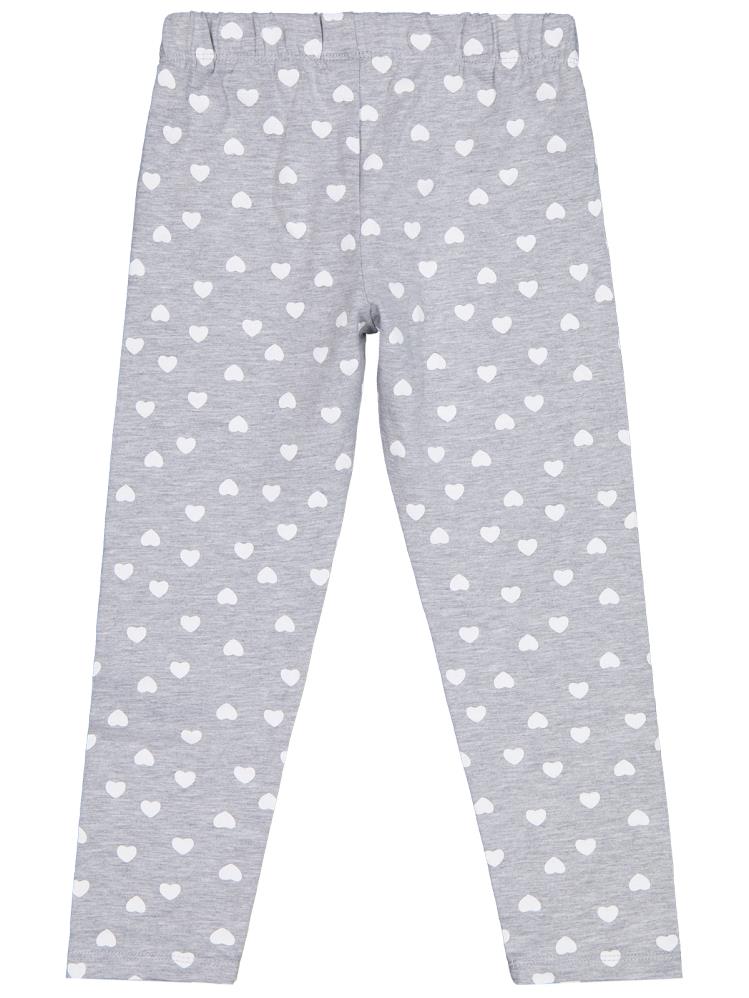 Civil Girls Klap Baskılı 6-9 Yaş Tayt - Gri