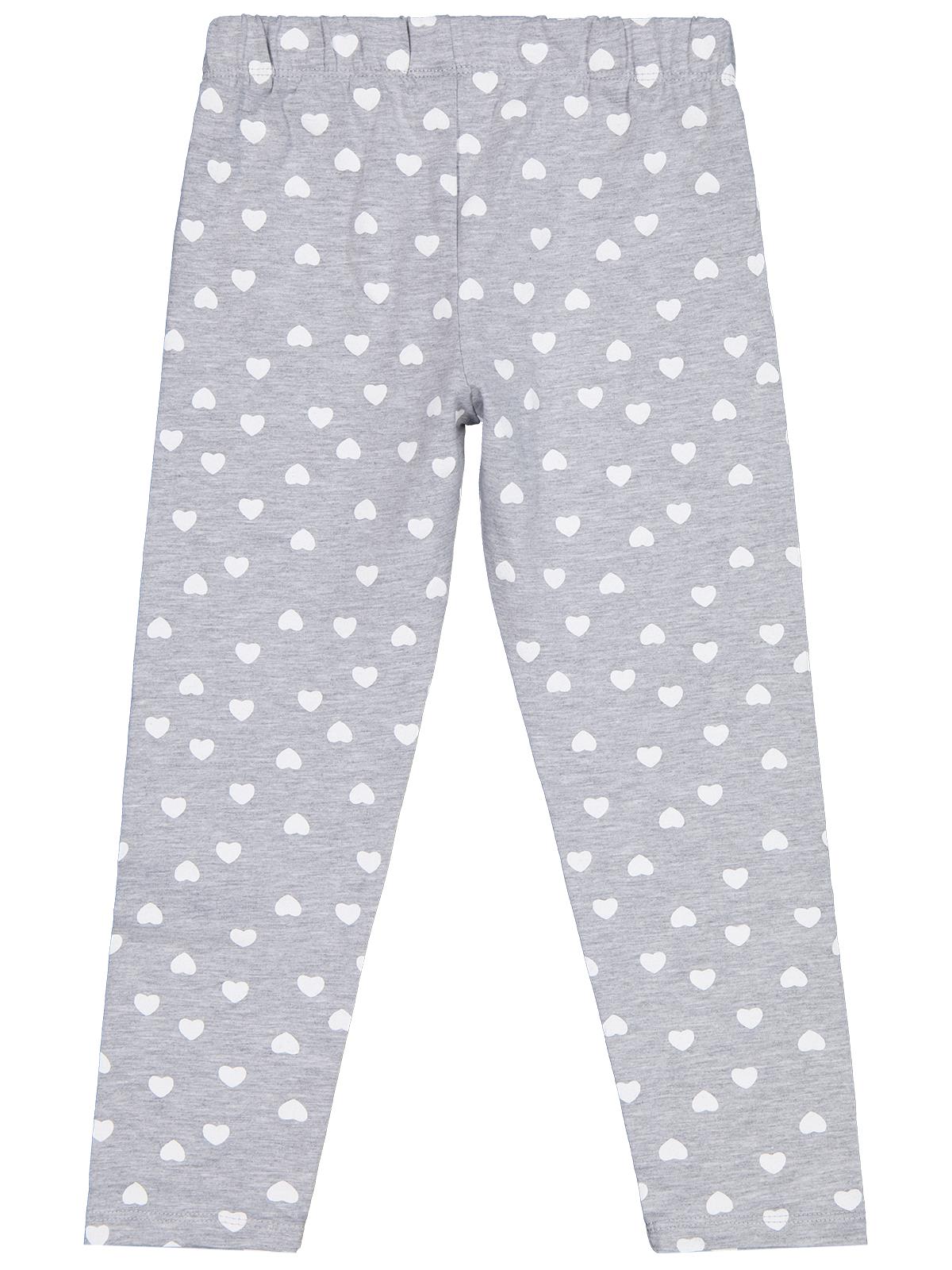 Civil Girls Kalp Baskılı 6-9 Yaş Tayt - Gri