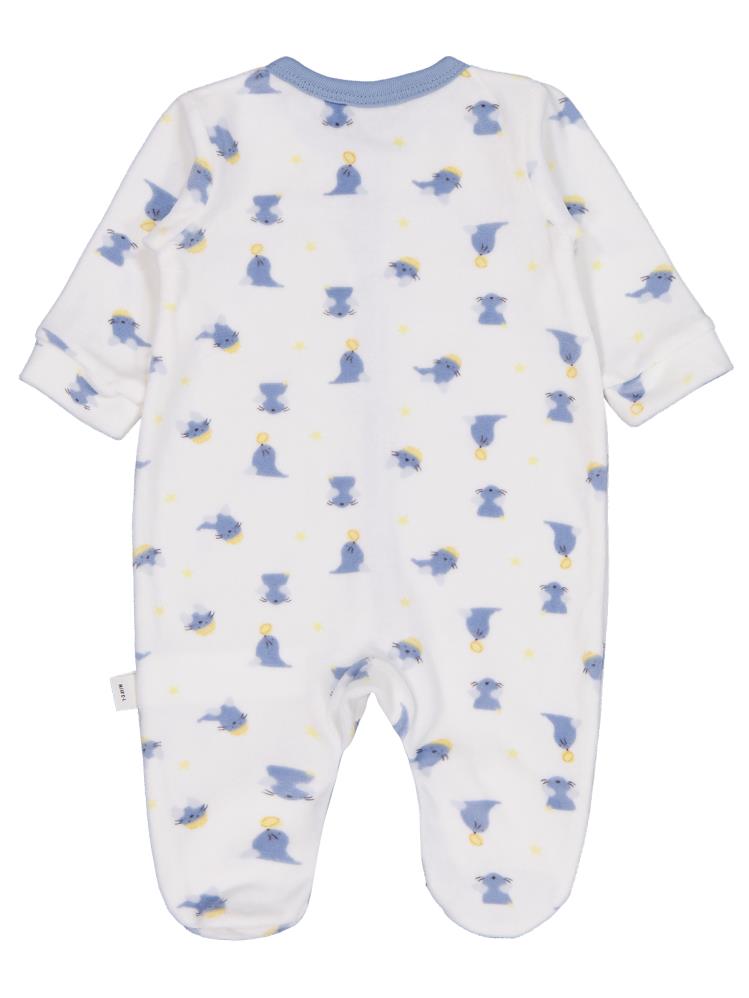 Civil Baby Fok Balığı Empirme 1-9 Ay Tulum - Beyaz