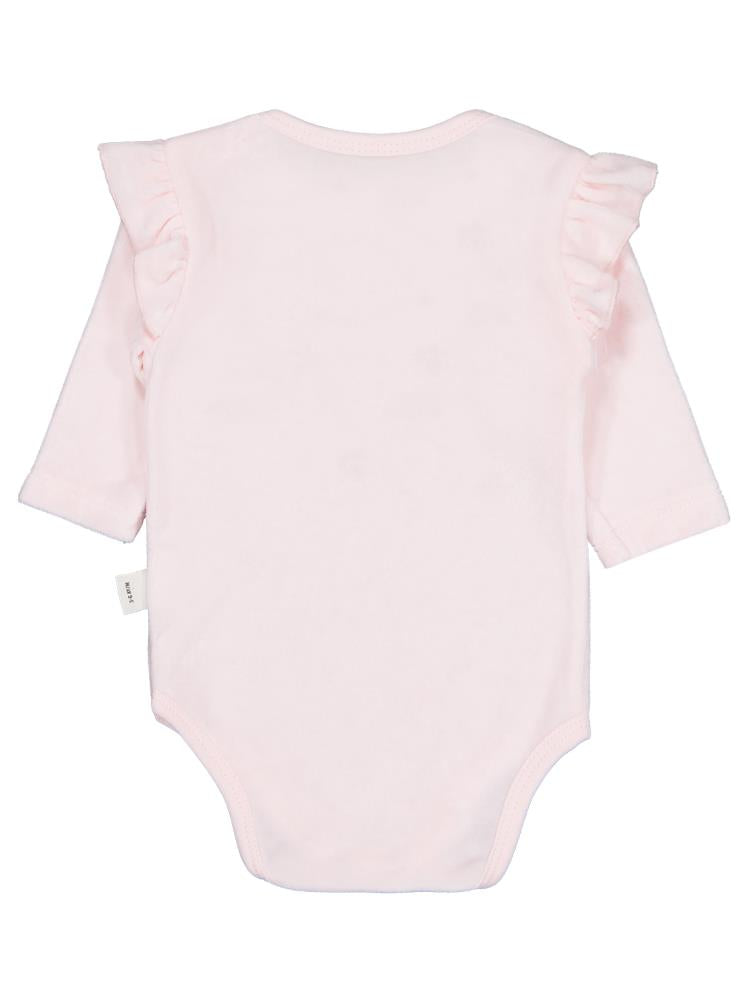 Civil Baby Yıldız Nakışlı 1-18 Ay Çıtçıtlı Badi - Pembe