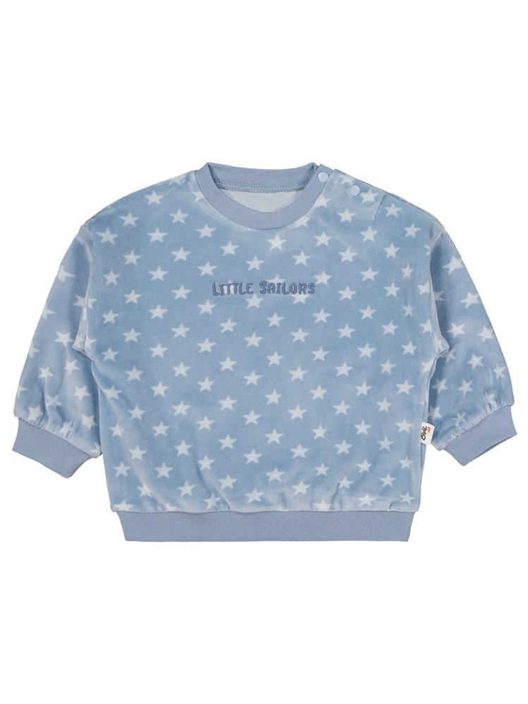 Civil Baby Yıldız Empirme 6-18 Ay Takım - Mavi