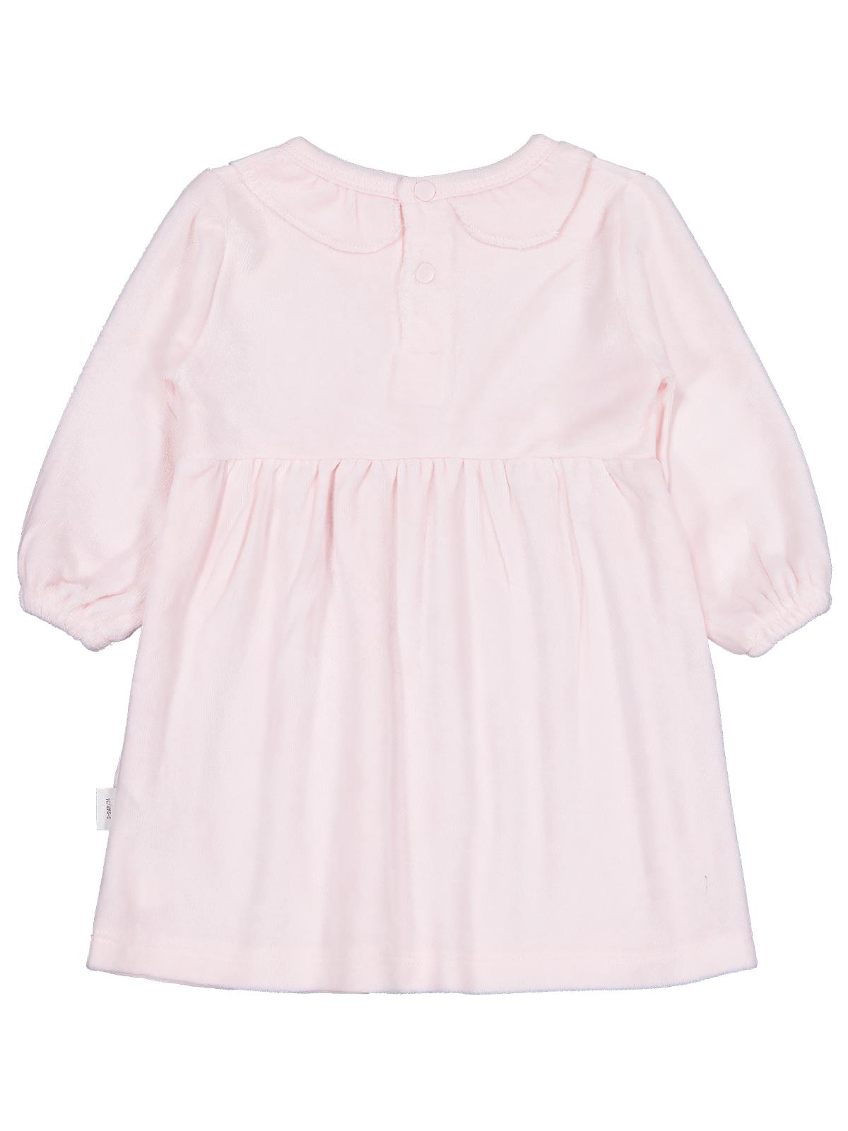 Civil Baby Yaka Fırfırlı Bel Fiyonklu 6-18 Ay Elbise - Pembe