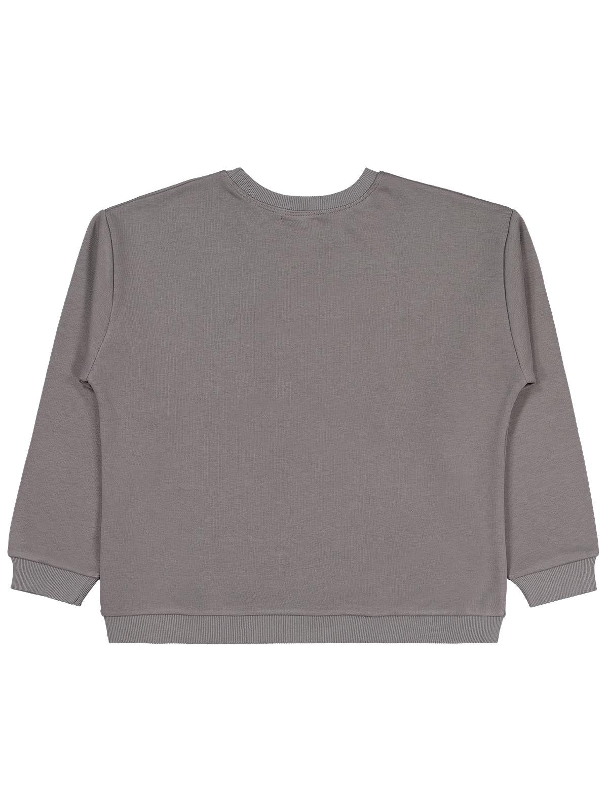 Civil Boys Ayı Nakışlı 10-13 Yaş Sweatshirt - Gri