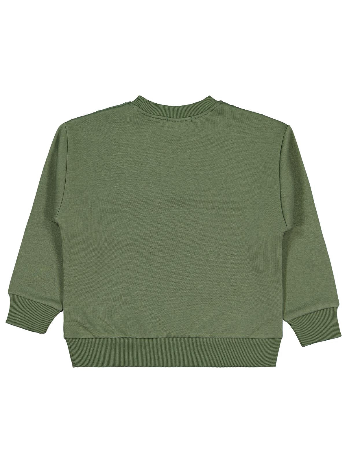 Civil Boys Peluş Garnili 6-9 Yaş Sweatshirt - Haki