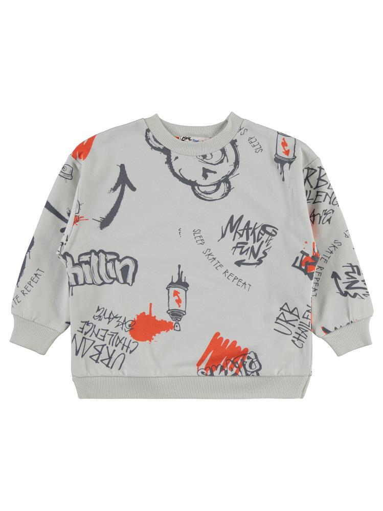 Civil Boys Urban Empirme 2-5 Yaş Sweatshirt - Gri