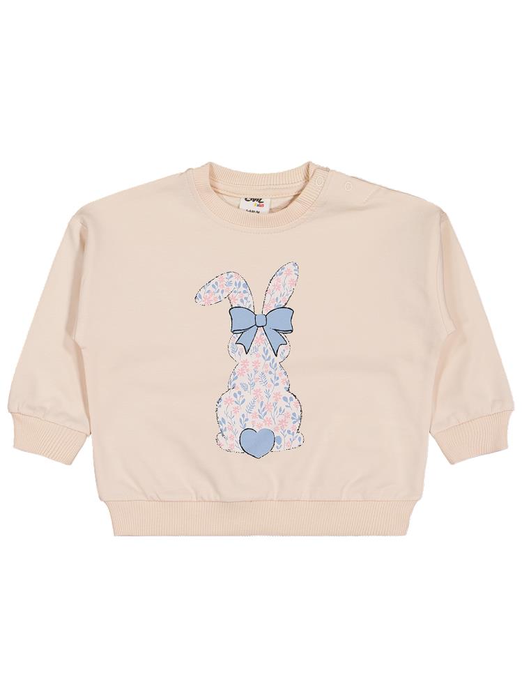 Civil Baby Tavşan Baskılı 3'lü Set 6-18 Ay Sweatshirt