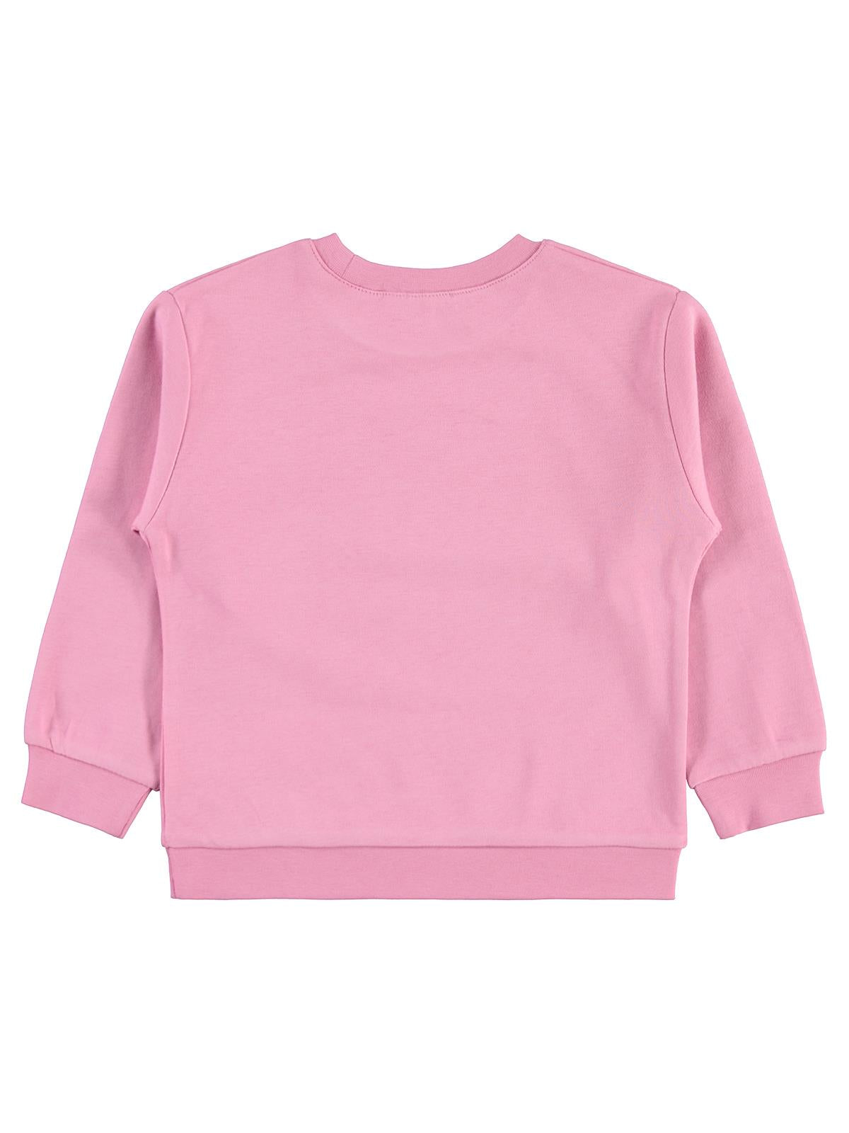 Civil Girls Renkli Kelebek Baskılı 2-5 Yaş Sweatshirt - Siyah