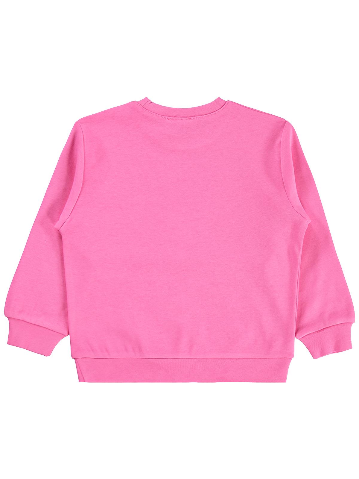 Civil Girls Kediler Baskılı 2-5 Yaş Sweatshirt - Pembe