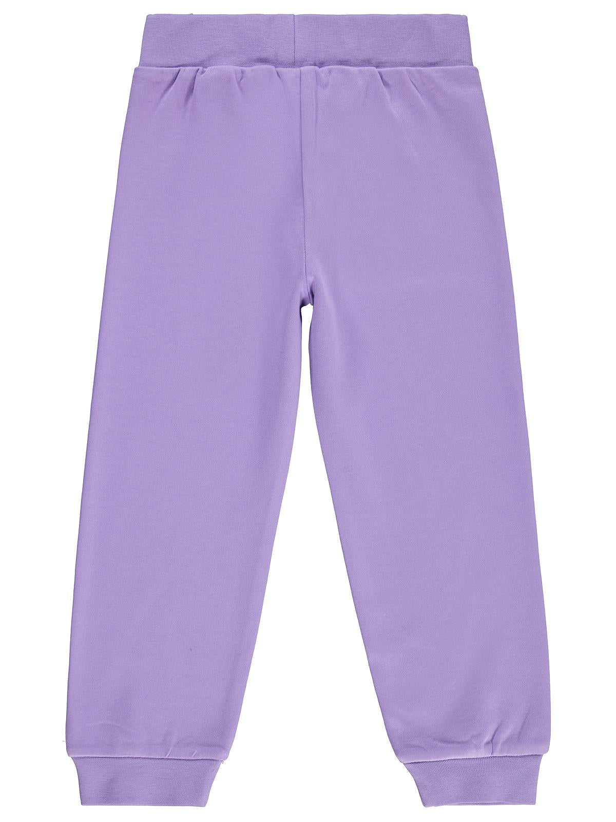 Civil Girls Kediler Baskılı 2-5 Yaş Eşofman Altı - Lila