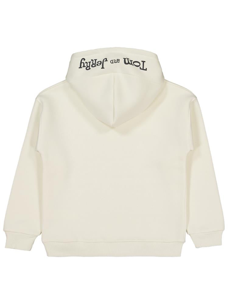 Tom And Jerry 10-13 Yaş Sweatshirt - Ekru