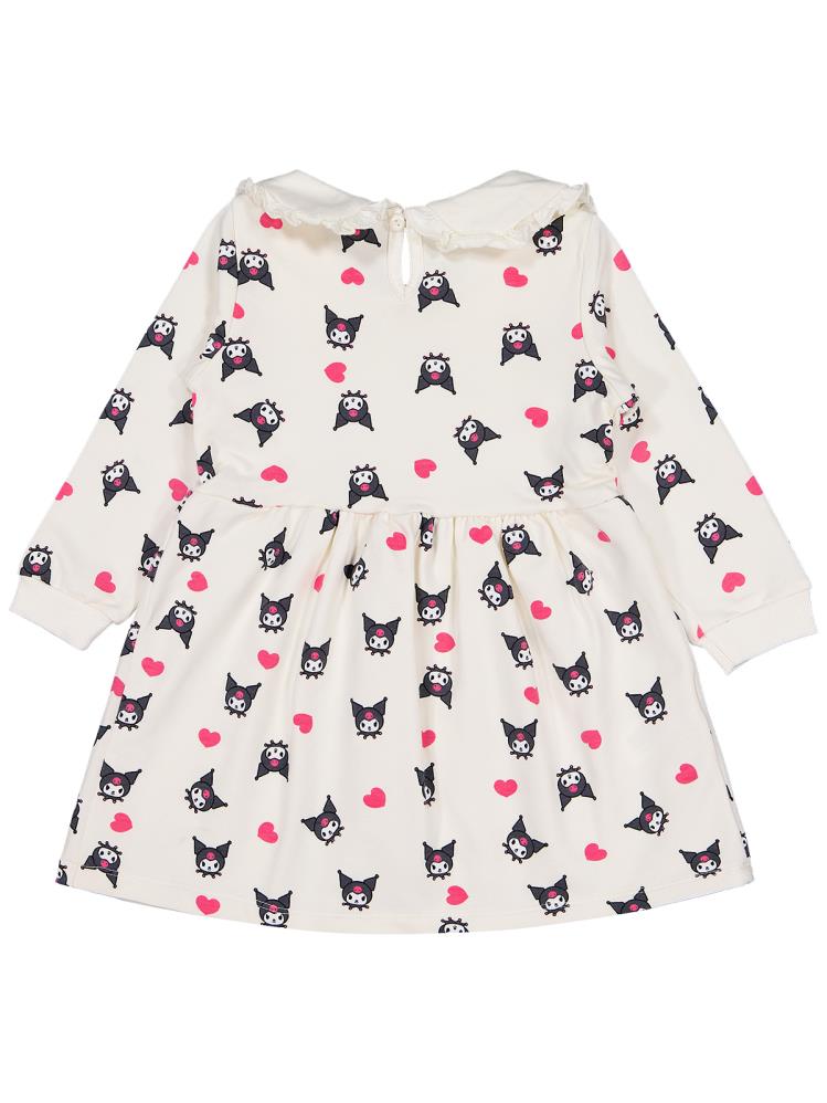 Kuromi 2-5 Yaş Elbise - Ekru