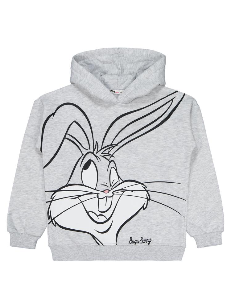 Bugs Bunny 10-13 Yaş Sweatshirt - Gri