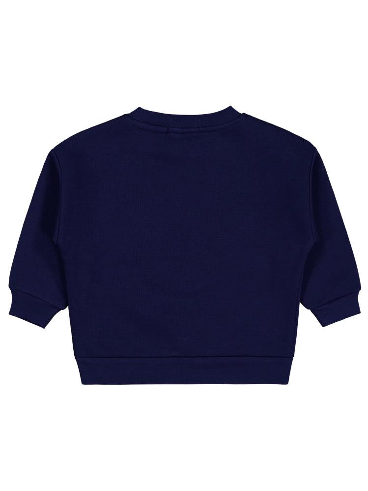 Civil Boys Go Team Tıger Baskılı 2-5 Yaş Sweatshirt - Lacivert